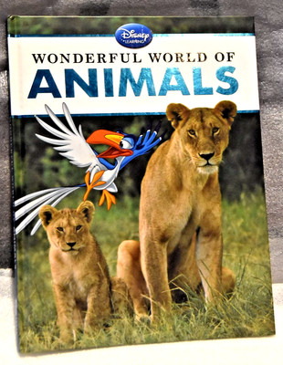 Disney Learning Wonderful World of ANIMALS Hardcover Disney Book*