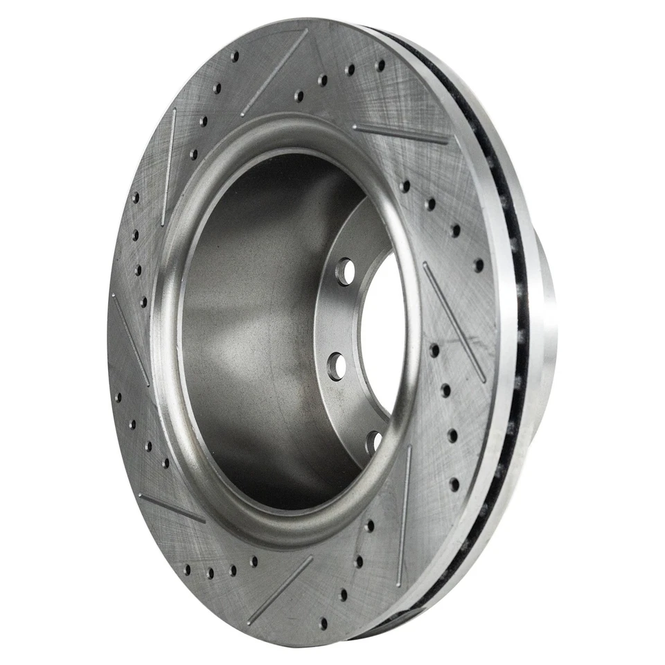 Disc Brake Rotor and Pad Kit For 2011-2018 Ram 2500 Rear Drilled RWD - Image 4 of 4