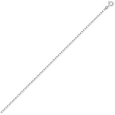 Collana Gioiello Con Ciondolo Anello Karma Martellato &ndash; Argento 925 E Catena Belcher 16 Pollici