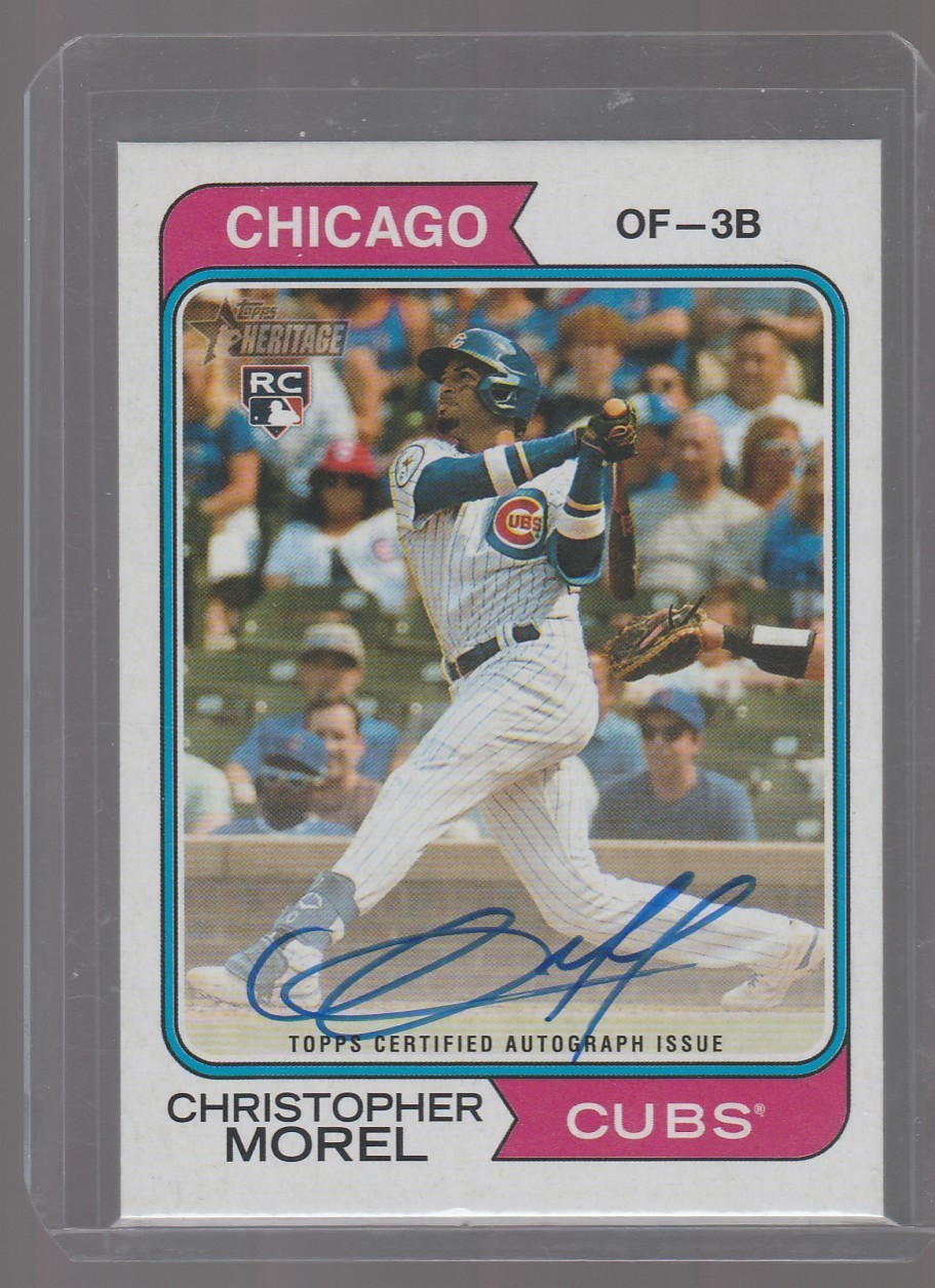 2023 Topps Heritage Christopher Morel Real One Auto RC #ROA-CM Cubs