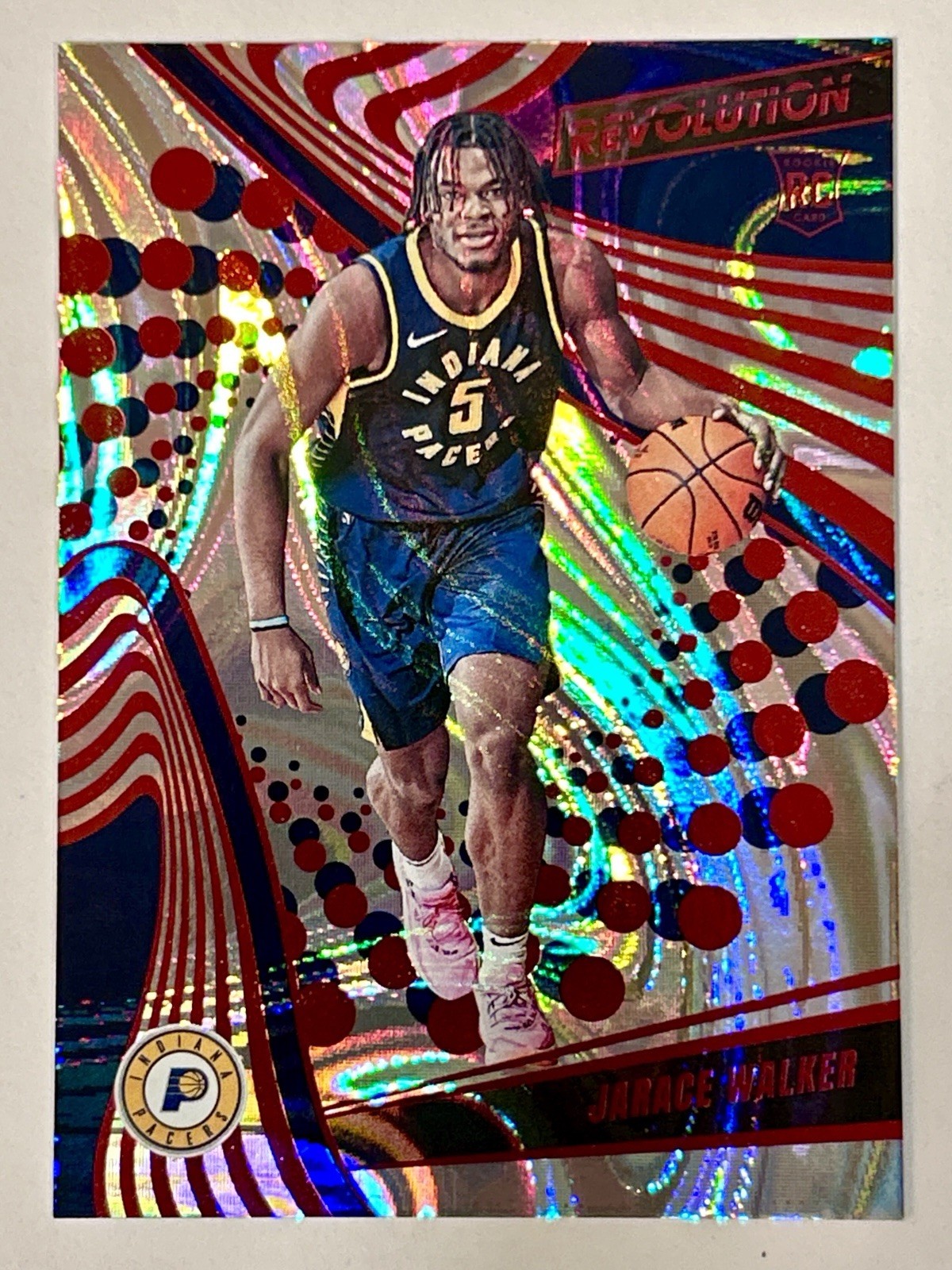 2023 Panini Revolution Jarace Walker RC Rookie Red Swirl /199 Indiana Pacers