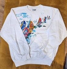 Pullover vintage 80's  LACOSTE  5 circa L  made in France  