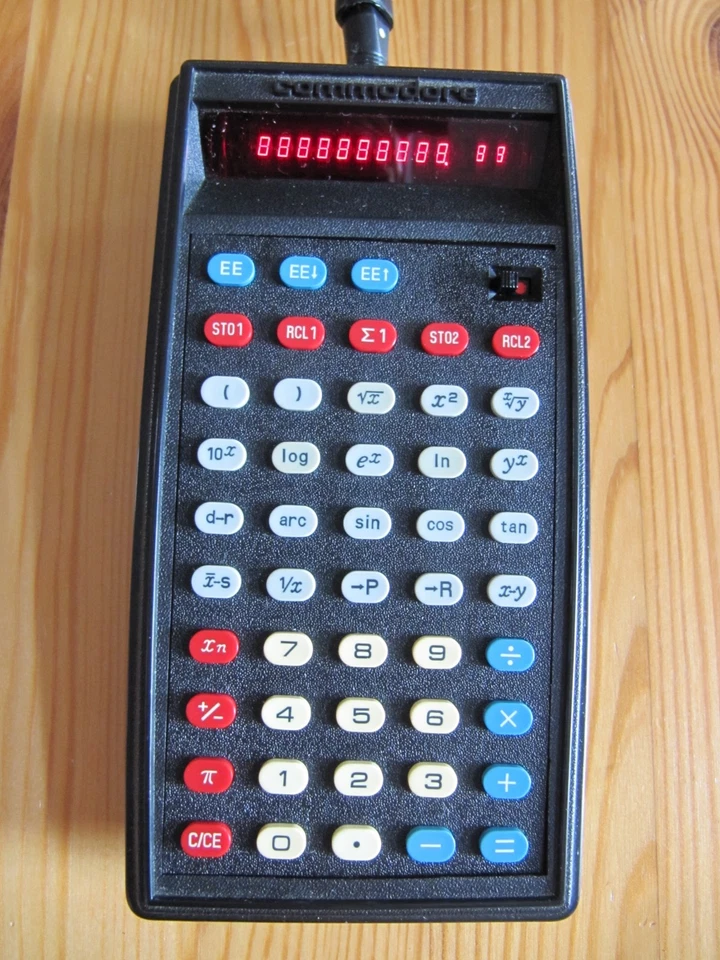 Commodore SR 4148R Taschenrechner mit Etui calculator vintage retro ca 1975 - Bild 2 von 4