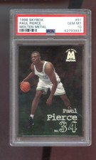 1998-99 Skybox Molten Metal Smiths #91 Paul Pierce ROOKIE RC PSA 10 Graded Card