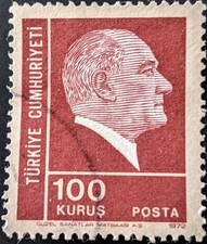 Turkey 1972 100K Kemal Ataturk SG2431 used stamp