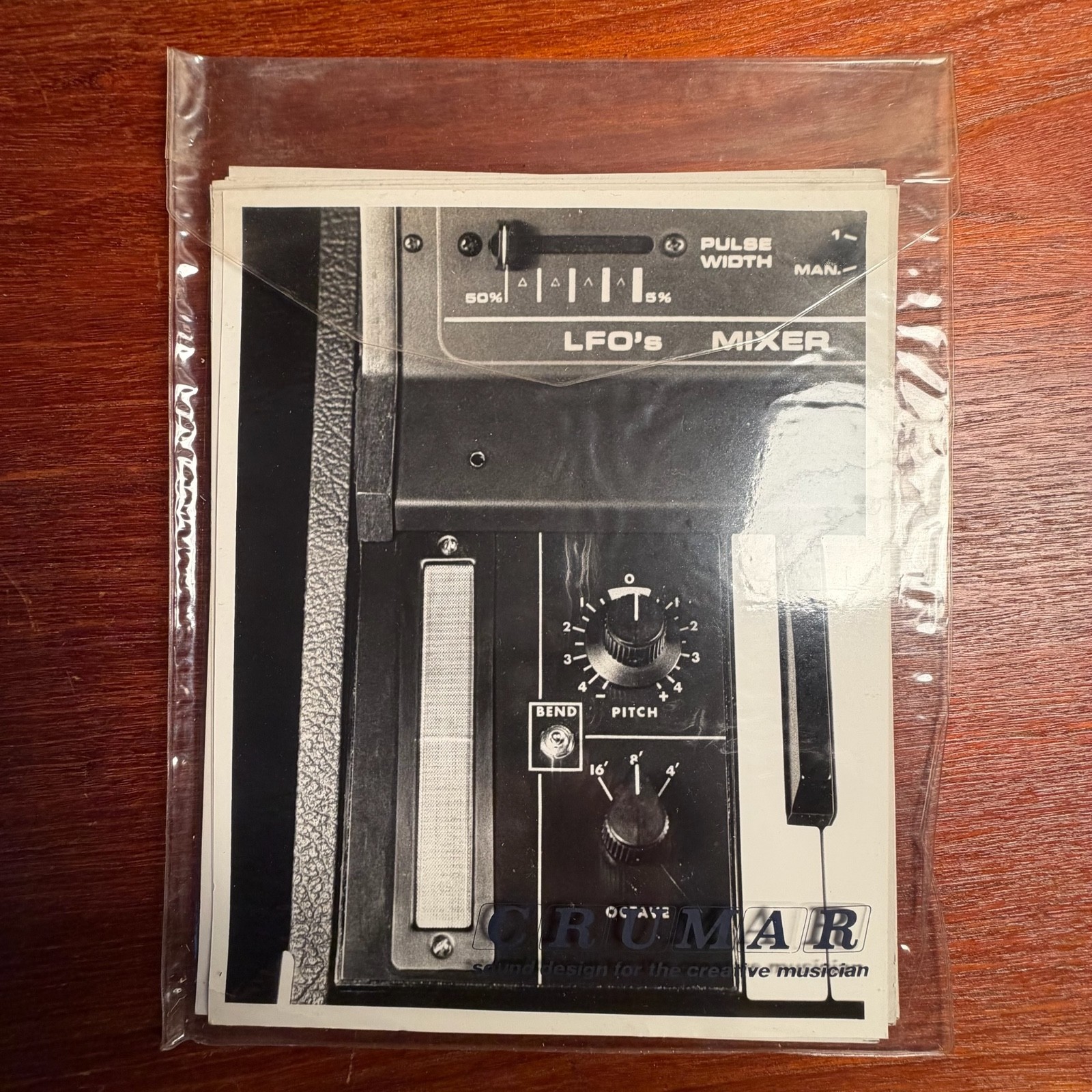 VINTAGE RARE CRUMAR SYNTHESIZER/KEYBOARD ORIGINAL STOCK PHOTOGRAPHS
