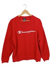 Champion Herren Sweatshirt Rot Gr. XL Logo-Print Pullover Sportlich