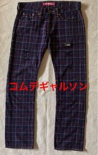 USED COMME DES GARCONS CHECK PANTS GOOD
