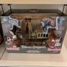 Disney Parks Pirates of the Caribbean Mickey Mouse Pirate Ship Deluxe Playset