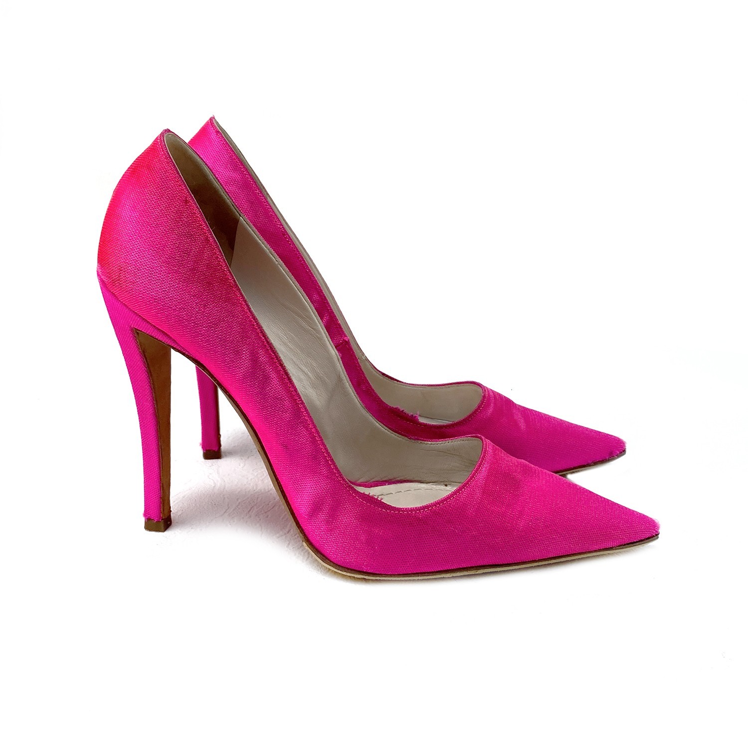 Christian Dior by Raf Simons Neon Pink Cloth Pumps Size US: 9,5 / EUR: 39,5 thumbnail 5