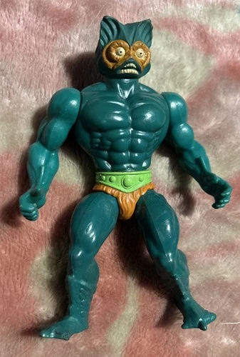 Mer-Man Figure 1981 Masters Of The Universe He-Man Mattel Vintage Soft Head MOTU