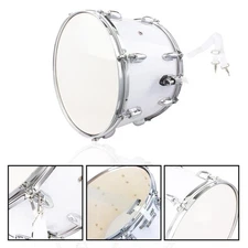 Stainless Steel Wood Marching Snare Drum Drumstick Percussion Key 14 x10 inches