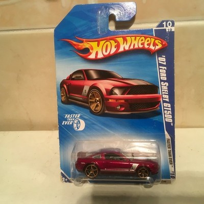 Hot Wheels Faster Than Ever '10 Red '07 Ford Shelby GT500 Toy Car 138/240