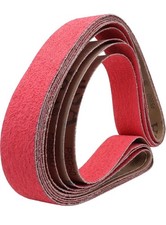 2 X 72 Inch 36 Grit Metal Grinding Ceramic Sanding Belts Long Life Pack of 5 PCS