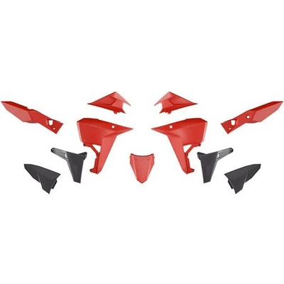 kit plastique carènes Rtech Kove Rally / X Pro 800 2024 - 2025 rouge - Photo 1/2