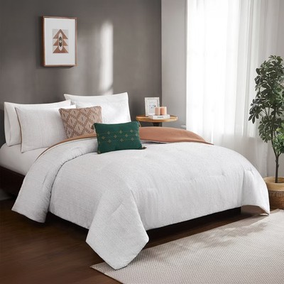 Modern Threads 5-Piece Hunter Jacquard Microfiber Comforter Set, King