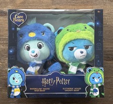Harry Potter X Care Bears 2 Pack RAVENCLAW HOUSE And SLYTHERIN HOUSE GRUMPY BEAR