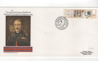 1983 MAJ. GEN C.G. GORDON C.B. 150th ANNIV R.E. NO.50 FDC FROM COLLECTION V15