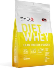 PhD Nutrition Diet Whey BANANA Protein Powder 1kg. BBE 05/27 24.99 per kilo