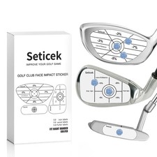 Golf Impact Tape Labels - Self-Teaching Sweet Spot Analysis for Swing Accuracy 