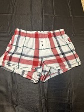 Stars Above Plaid Sleep Shorts   Womens Small...
