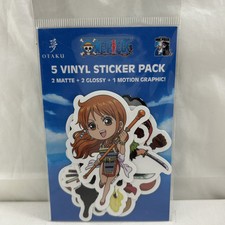 One Piece 5 Vinyl Sticker Pack, New/Sealed, 2 Matte, 2 Glossy, 1 Motion Graphic