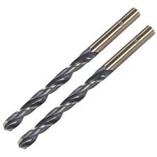 2pcs Straight Shank Twist Drill Bits 7mm High Speed Steel 4341 with 7mm Shank
