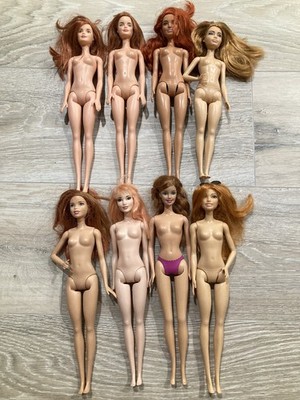 Barbie Red Hair Fashionista Lot Of 8 GHW55 GYT28 K17HF Redhead Daphne Freckles