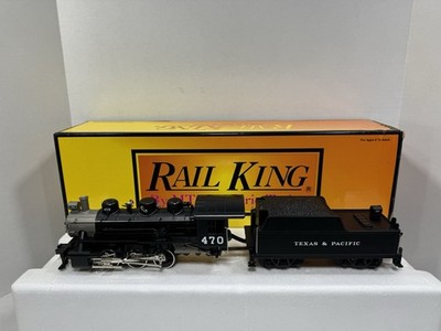MTH RailKing 30-1217-1 Texas & Pacific 0-6-0 steam engine #470 PS 2.0 BCR LNIB