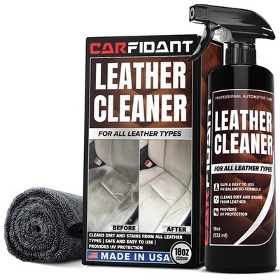 Leather Couch Cleaner - pH Neutral, Non-Toxic & 18 fl. Oz., Colorless 