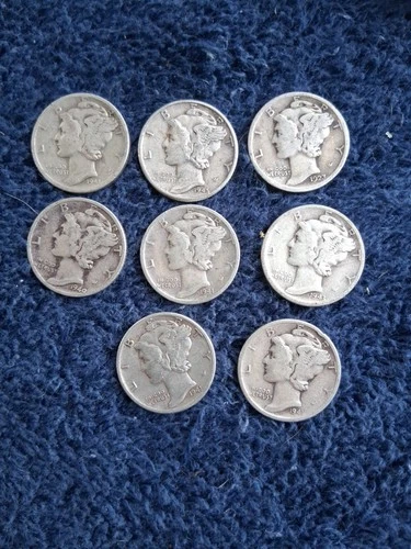 New Listingmercury dimes lot(13)