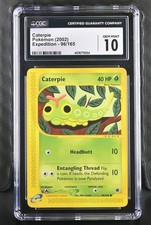 Pokémon Caterpie Expedition Base Set 96/165 CGC 10 English 2002 Regular on eBay