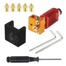 Aokin 3D Printer Hotend Kit for Creality Ender 3, 3 Black Silicone Sock 