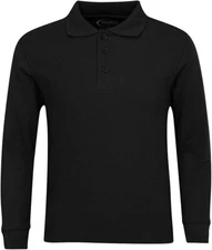 Premium Men’s Long Sleeve Polo Shirts–with Stain Guard Polo Shirts BACK IN STOCK