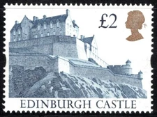 Great Britain Stamp Scott #1447, 2L, Edinburgh Castle, MLH, SCV$6.75