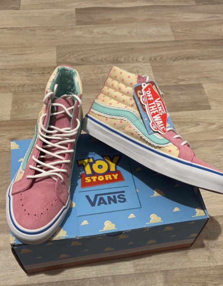 VANS Toy Story Bo Peep Sk8 Hi Slim Trainers Womens UK EU 39 VGC