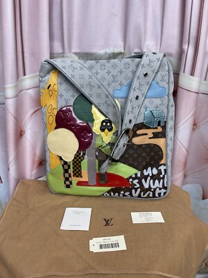 LOUIS VUITTON BESACE CONTE DE FEES GRIS Gray Shoulder Bag LIMITED EDTION! RARE!