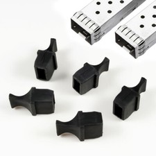 Silicone sfp Mpo Transceiver Optical Fiber Port Black Dust Cover/dust Plug Cap