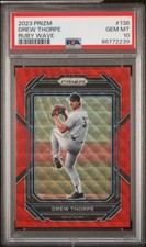 DREW THORPE 2023 Panini PRIZM #138 [RUBY WAVE]--PSA 10--P1--NY/CHI. WHITE SOX