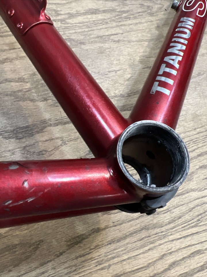 Sampson Kalispell Titanium Road Bike Frame Red 53cm Small | eBay