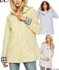 Ladies WATERPROOF COAT Festival Rain Mac coat Womens Jacket Size 8 10 12 14 16 n