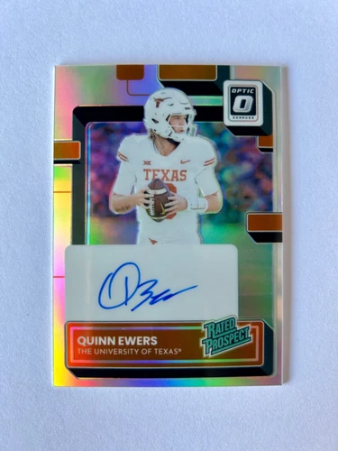 2023-24 Chronicles Optic Quinn Ewers Silver Prizm On Card Autograph #RP-QEW Auto