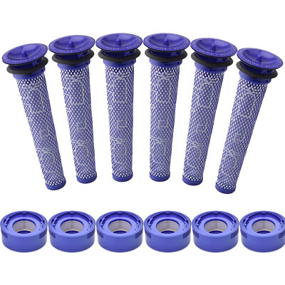 6 Pre-Filters and 6 Post-Filters Replacement For Dyson V7, V8 Animal Vacuum Hot