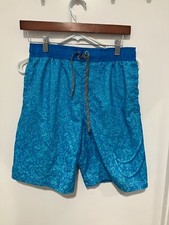 Nike Men's Patterned Boardshorts Swimwear, Blue, Small