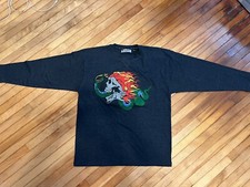 Method Man Johnny Blaze Y2K Rhinestone Crewneck Johnny Blaze Rap Y2K Wu Tang
