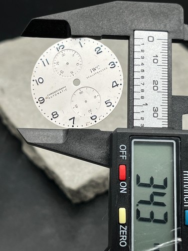 #1121 IWC INTERNATIONAL WATCH CO ZIFFERBLATT DIAL PORTUGIESER CHRONOGRAPH DEFEKT - Picture 5 of 5