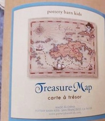 Pottery Barn Kids Treasure Map In Packaging Ebay