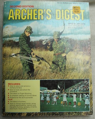 ARCHER'S DIGEST, 2ND EDITION, JACK LEWIS, 1977 Excellent Large Paperback