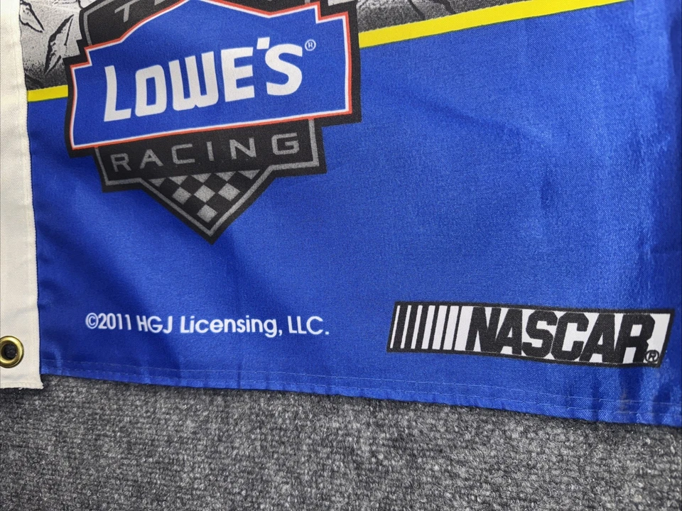 吉米·约翰逊 #48 双面 3x5 旗帜 二手状况完好 — 第 2/2 张图片