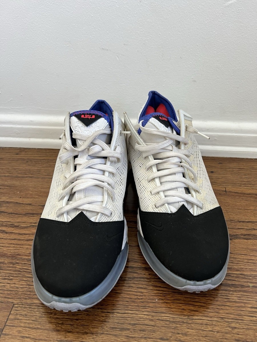 NIKE LeBron 19 XIX Low Basketball Sneaker (dh1270-100) WHITE  display picture 3